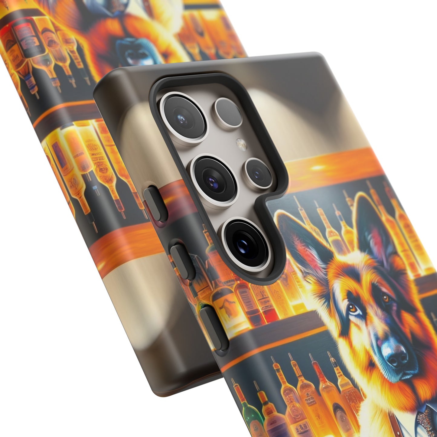 German Shepherd Tending a Bar Phone Case