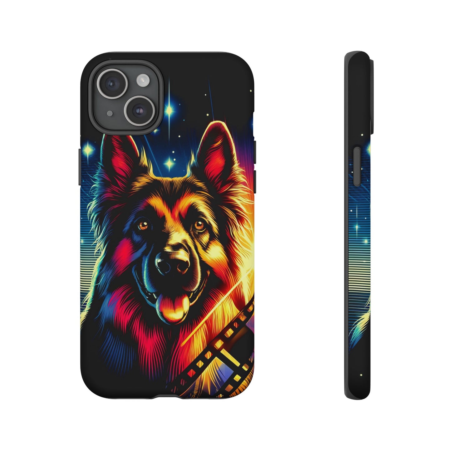 Comic book style German Shepherd Phone Case