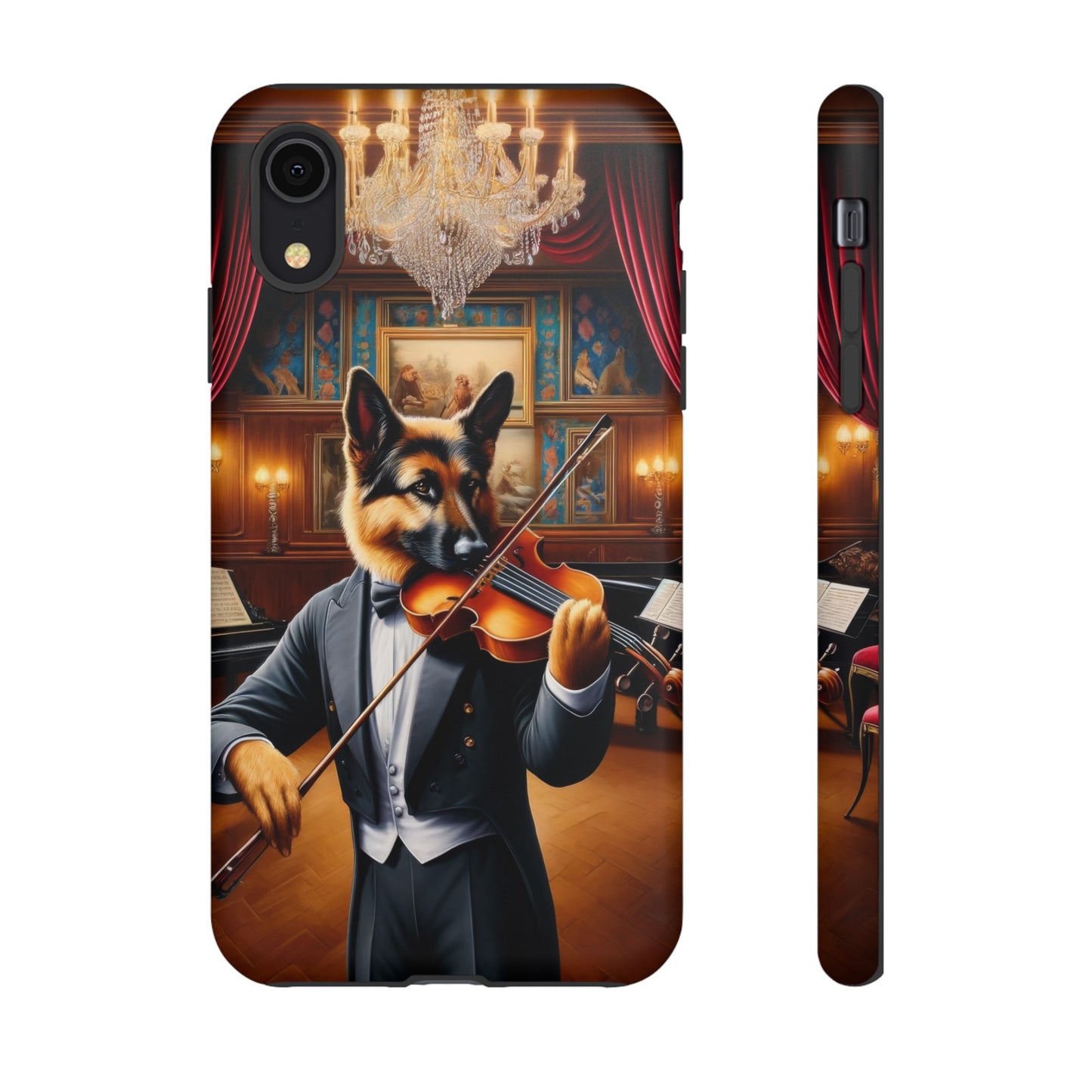 German Shepherd Playing the Violin Phone Case