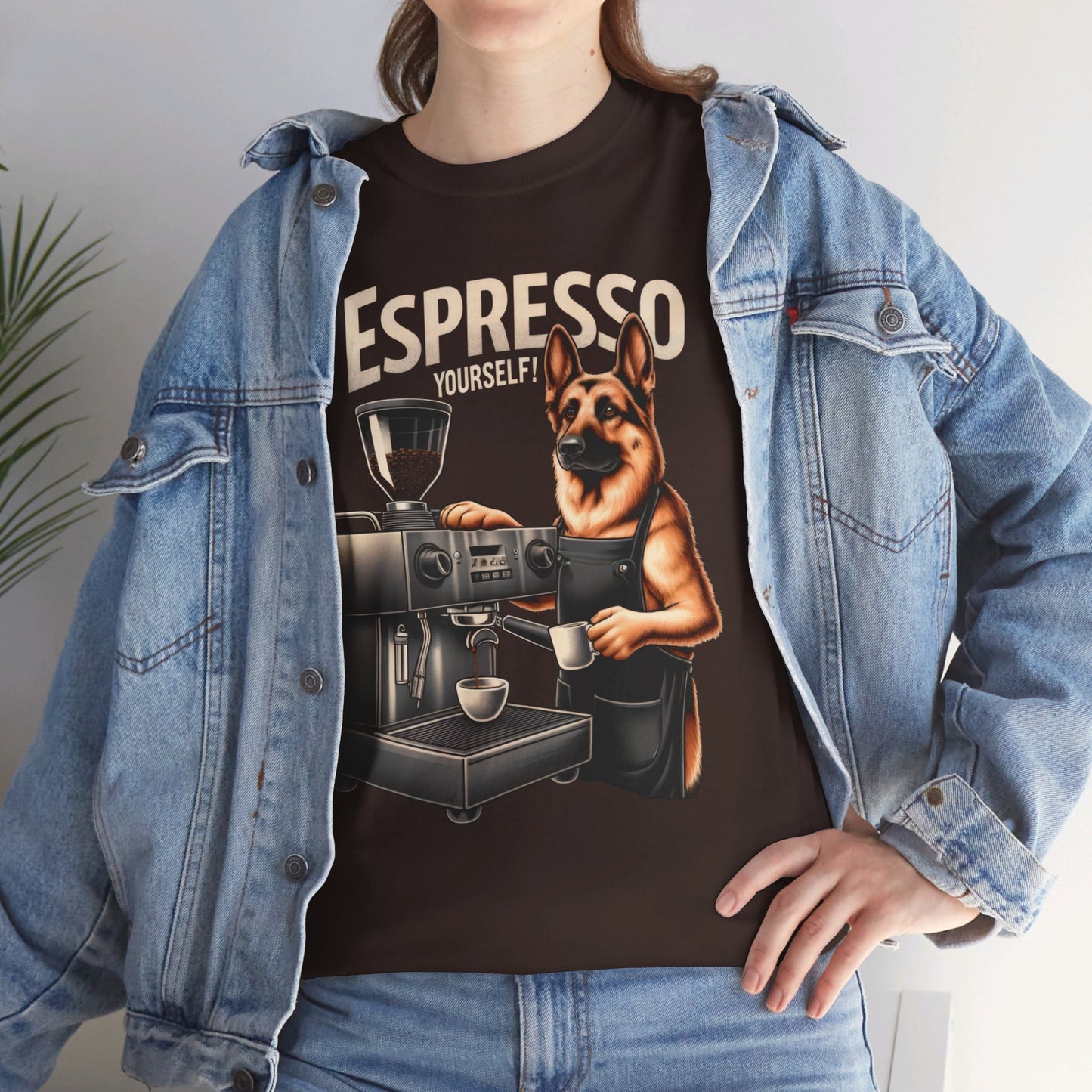 Espresso Yourself T-Shirt (13 colors) (German Shepherd)