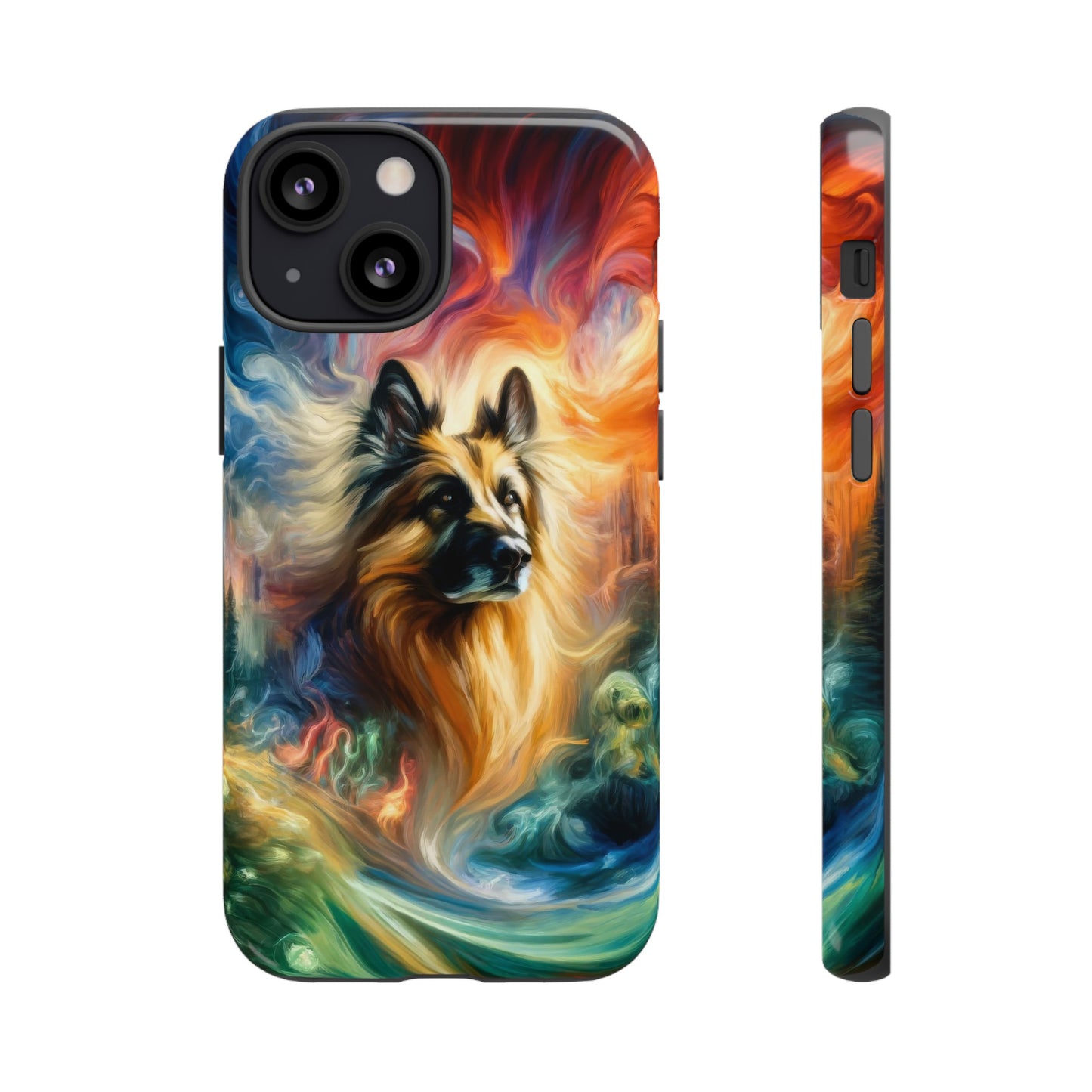 Expressionism and fantasy German Shepherd Phone Case