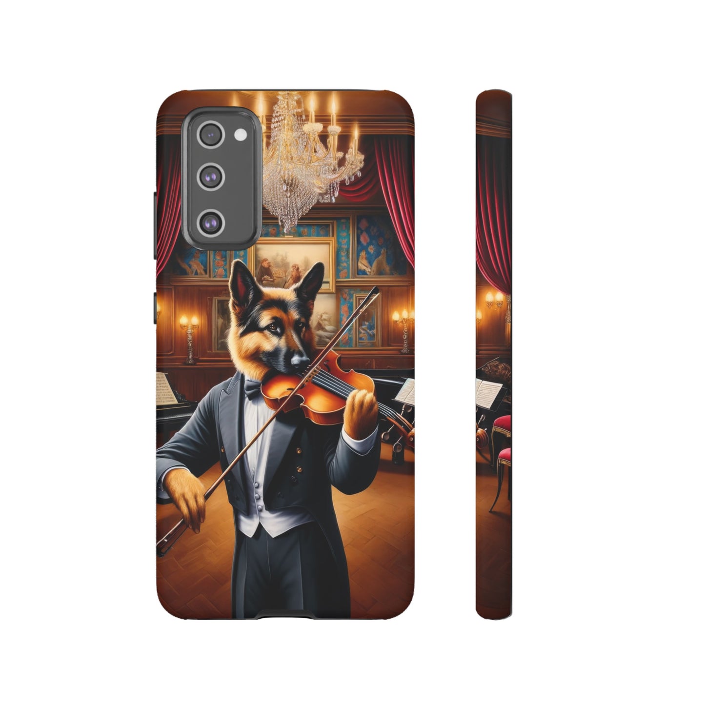 German Shepherd Playing the Violin Phone Case