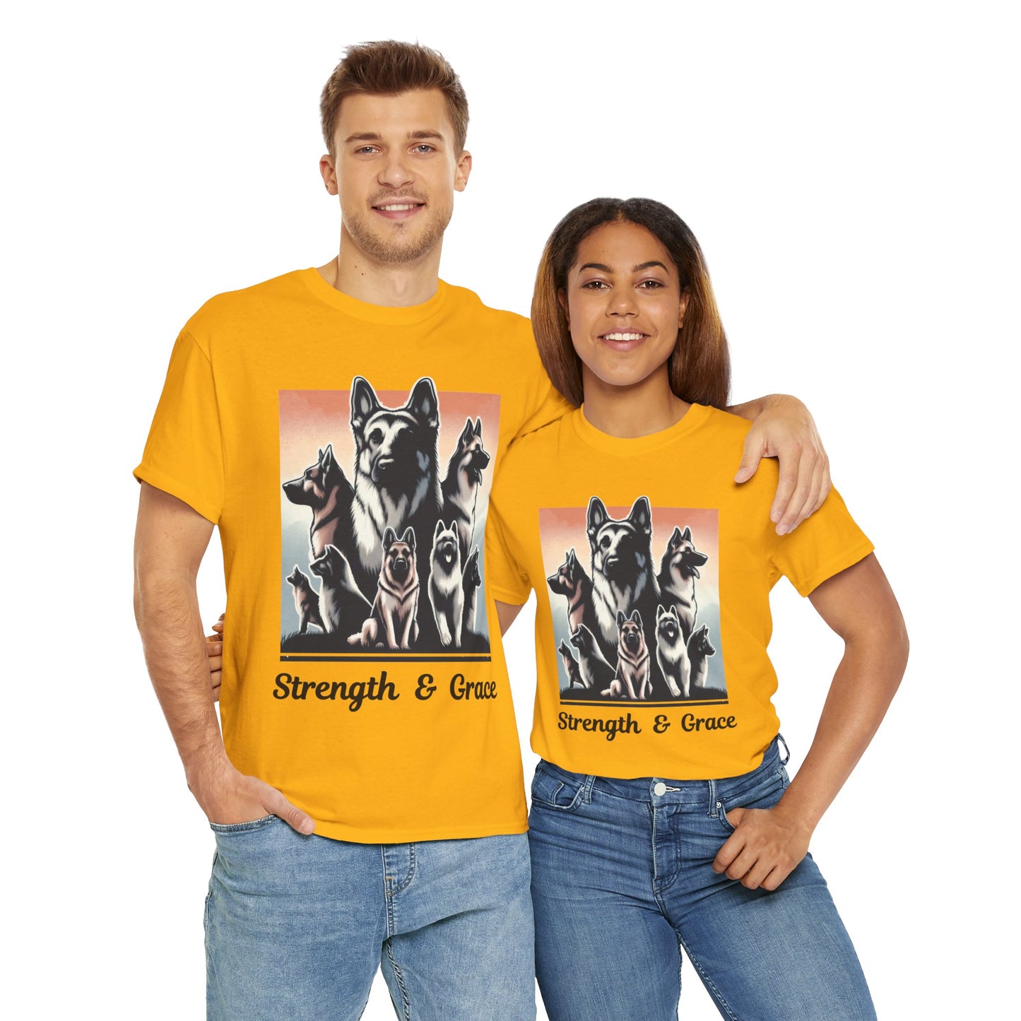 Strength And Grace T-Shirt (13 colors) (German Shepherd)