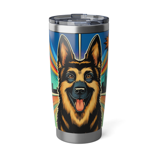Comic style German Shepherd 20oz Tumbler