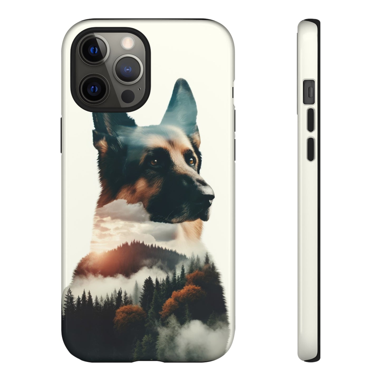 Romanticism and double exposure German Shepherd Phone Case