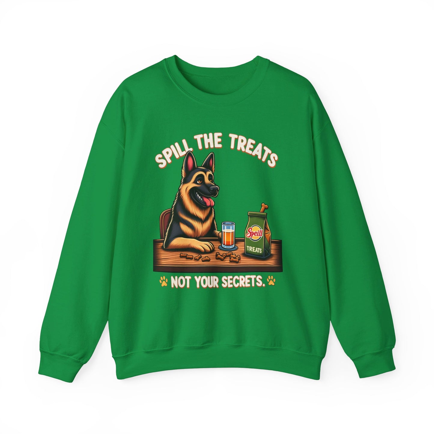 Spill the Treats Sweatshirt (10 colors) (German Shepherd)