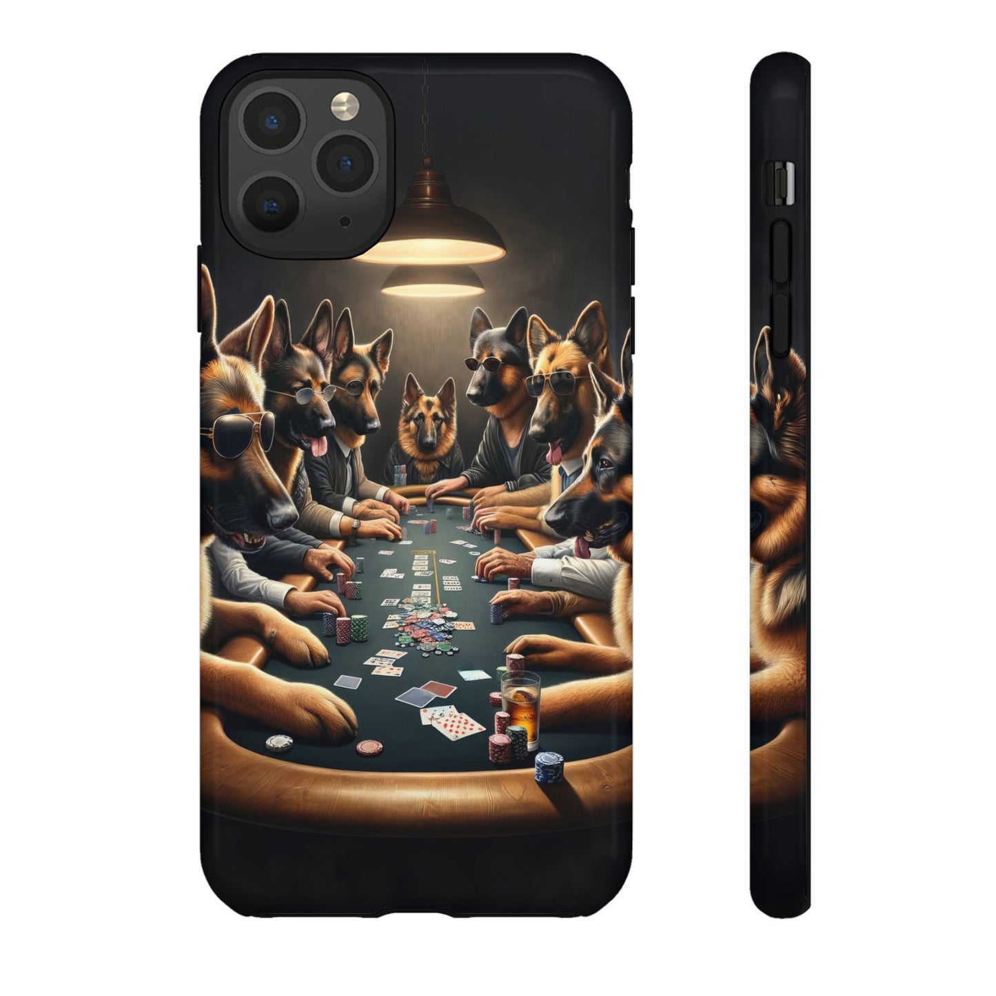 German Shepherds Playing Poker Tough Phone Case