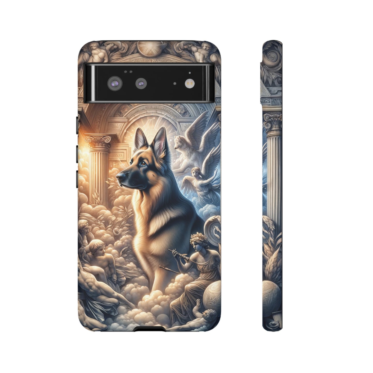 Neo-classicism and dreamy fantasy German Shepherd Phone Case