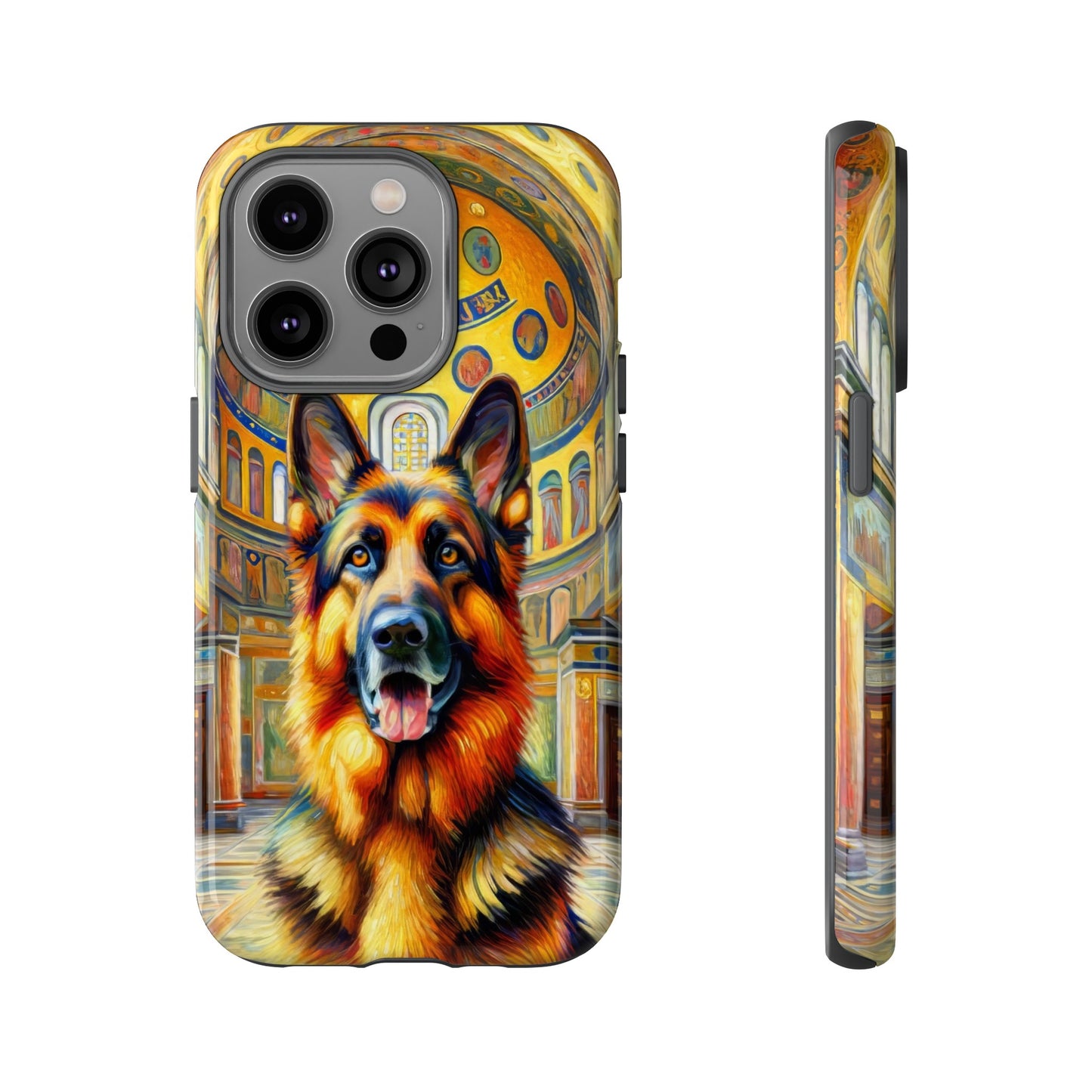 Neo-impressionist German Shepherd Phone Case