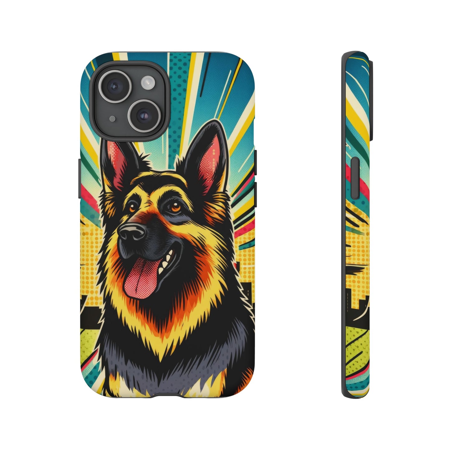 Comic style German Shepherd Phone Case