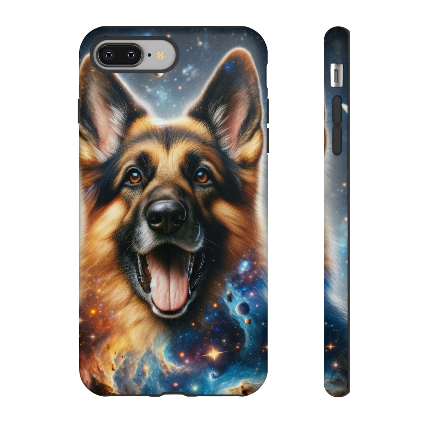 German Shepherd in Space Tough Phone Case