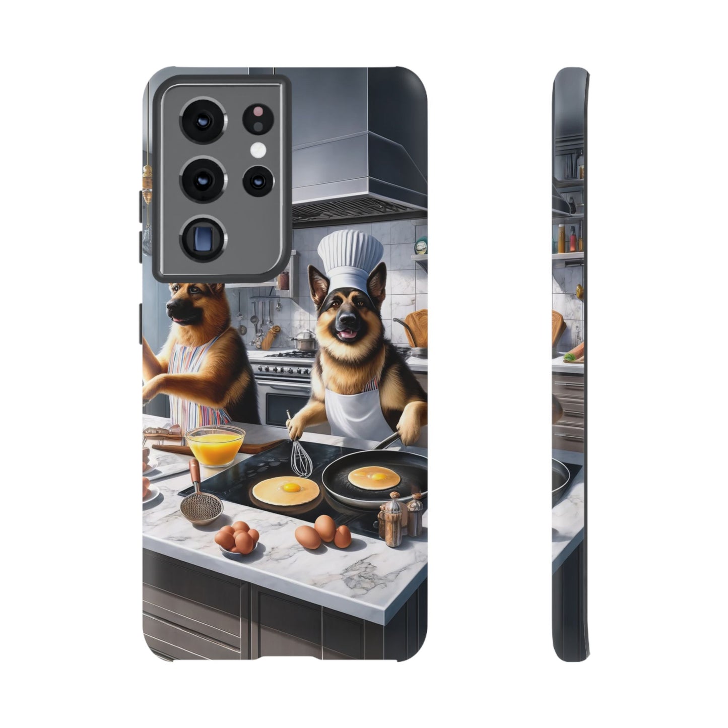 Cooking German Shepherds Tough Phone Case