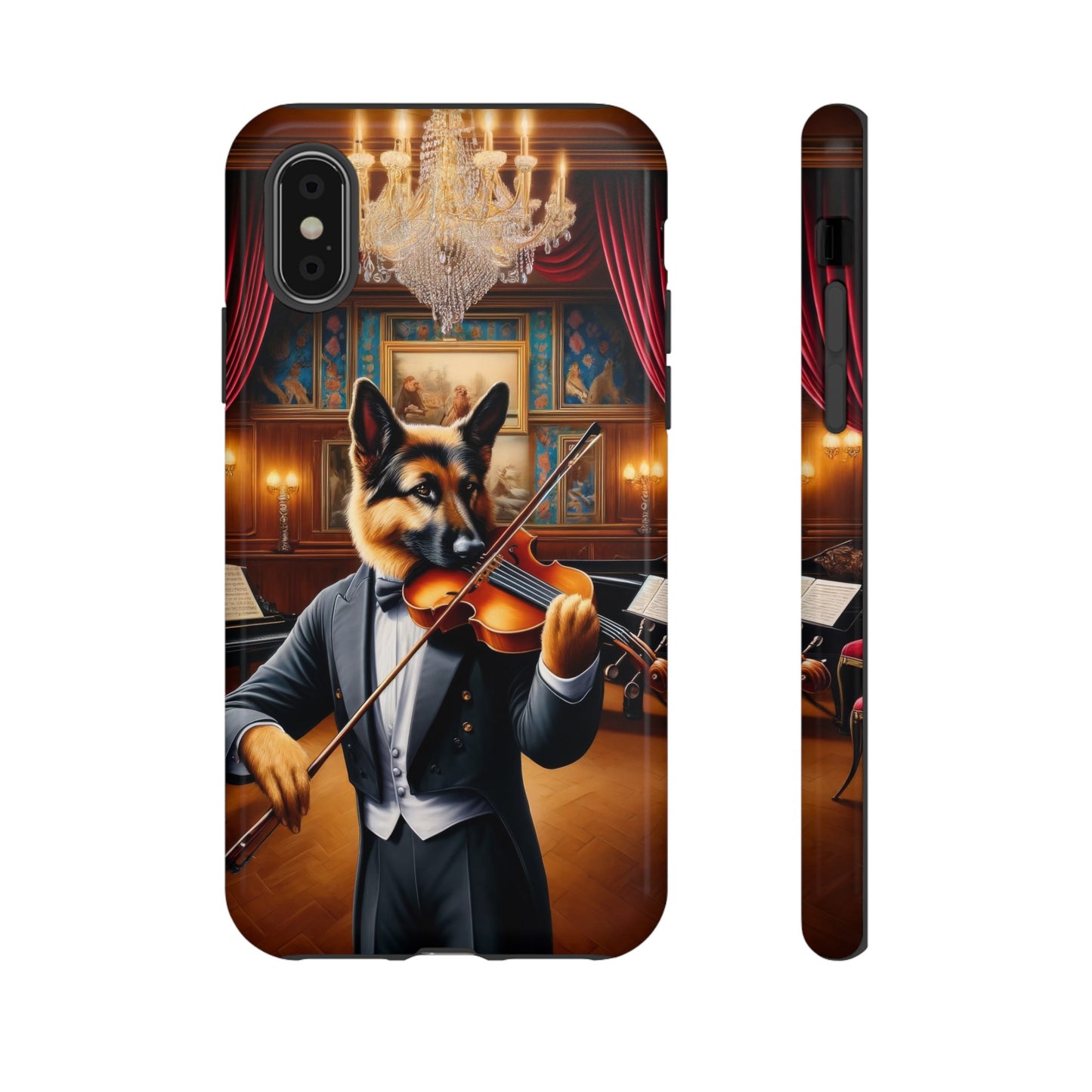 German Shepherd Playing the Violin Phone Case