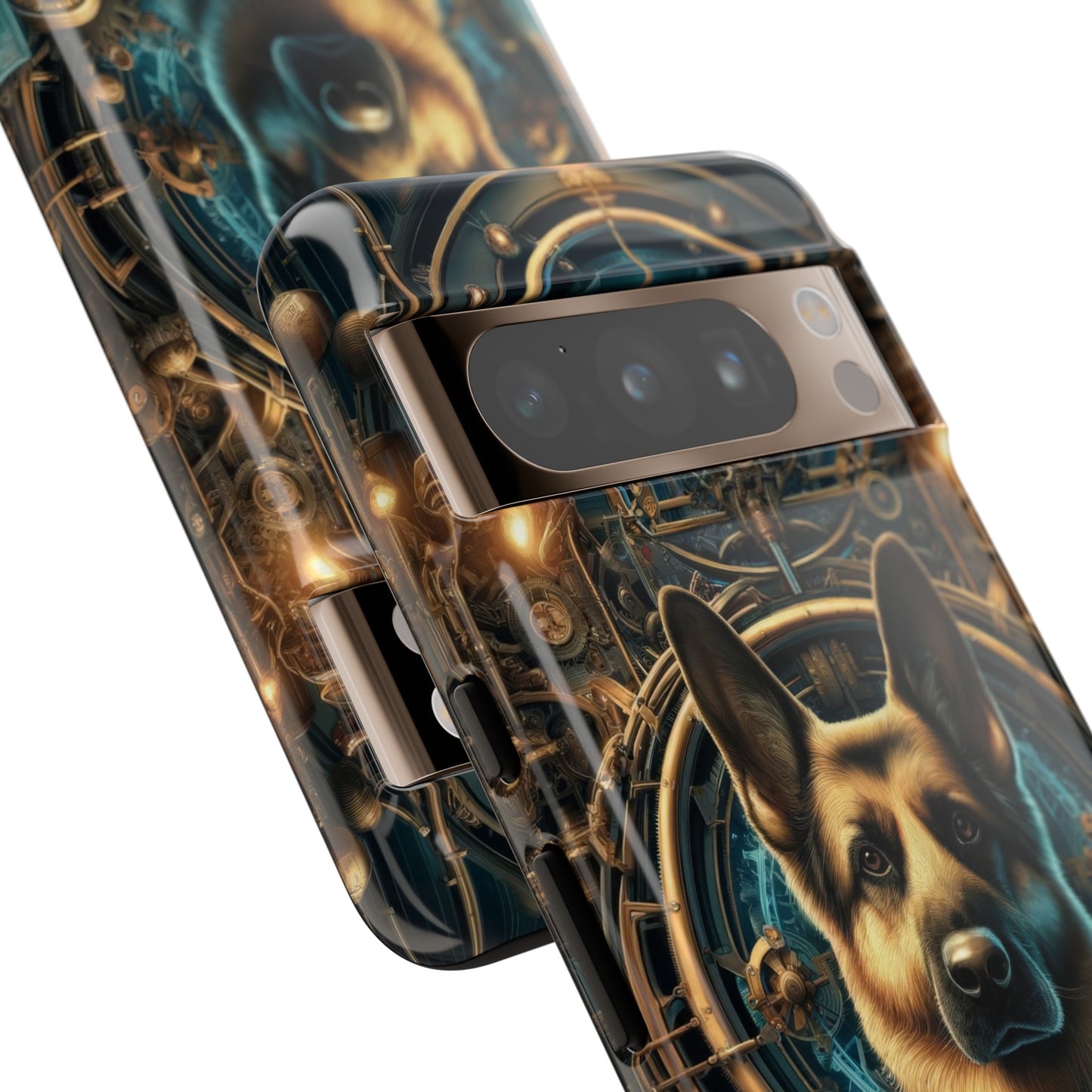 Steampunk Fantasy V2 German Shepherd Phone Case