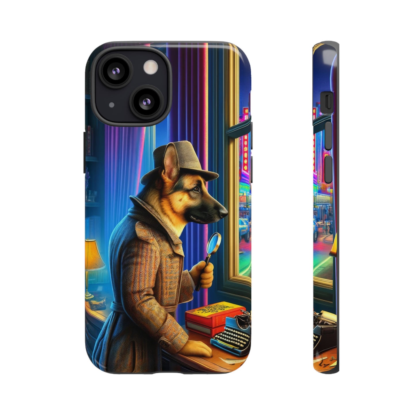 German Shepherd Detective Phone Case