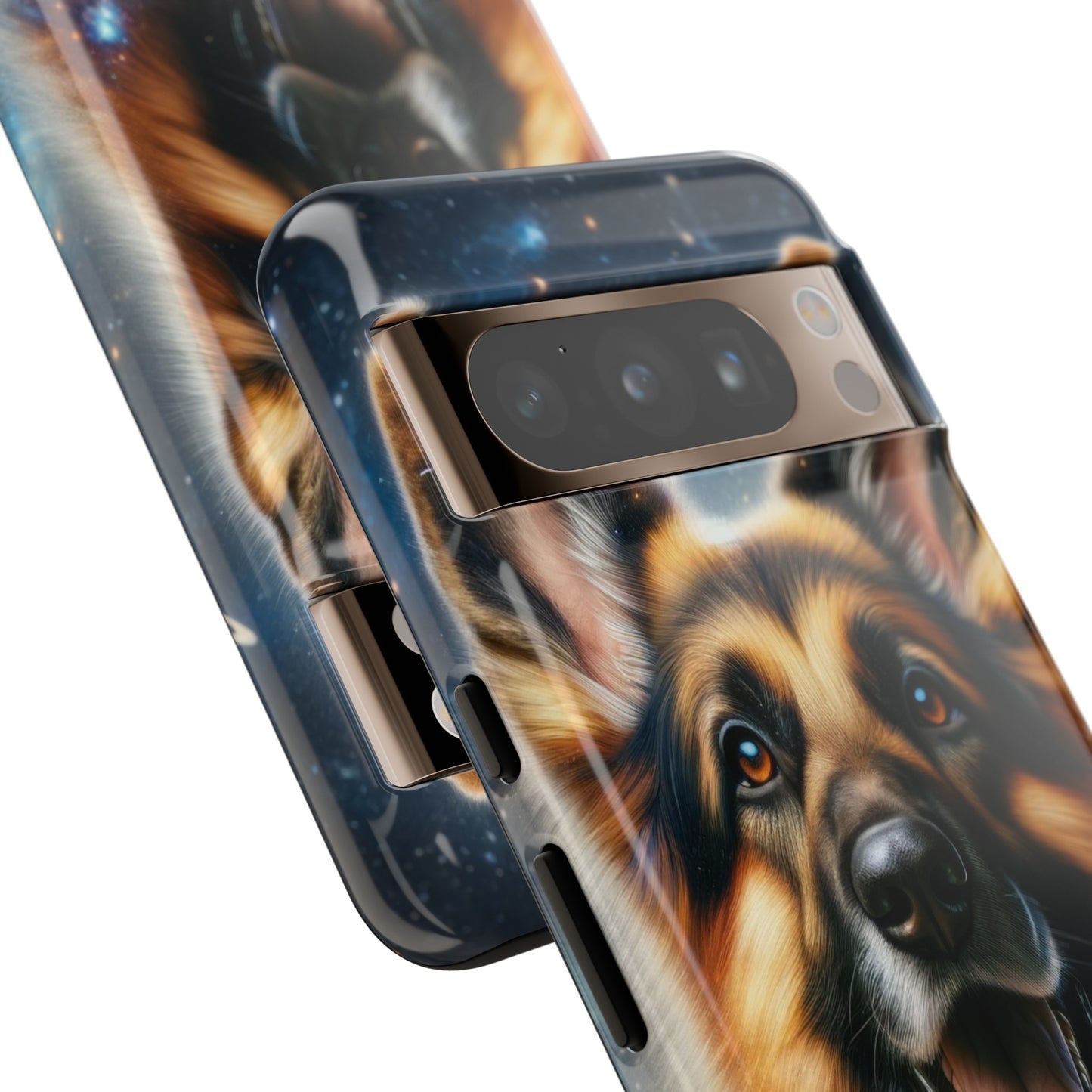 German Shepherd in Space Tough Phone Case