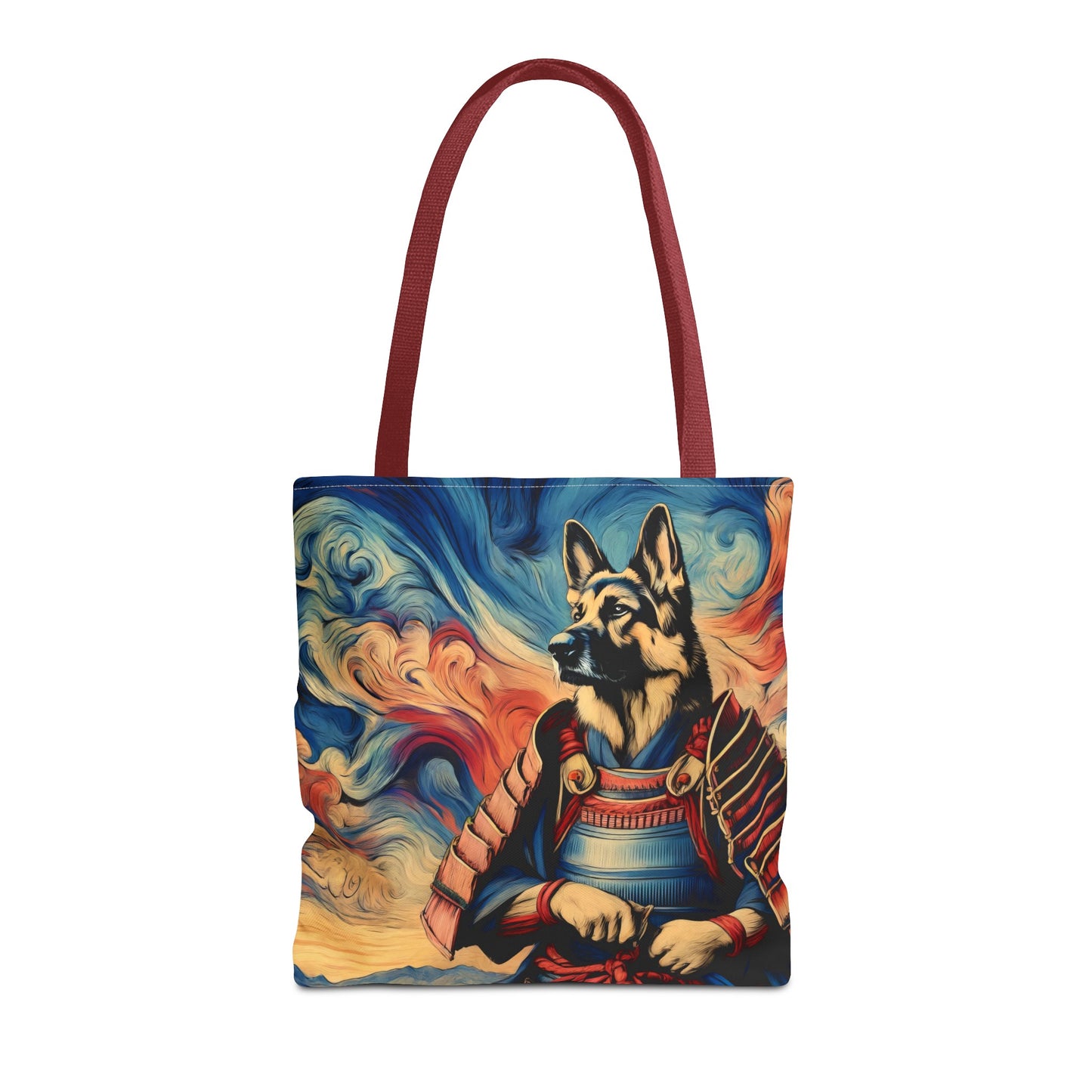 Samurai German Shepherd Tote Bag