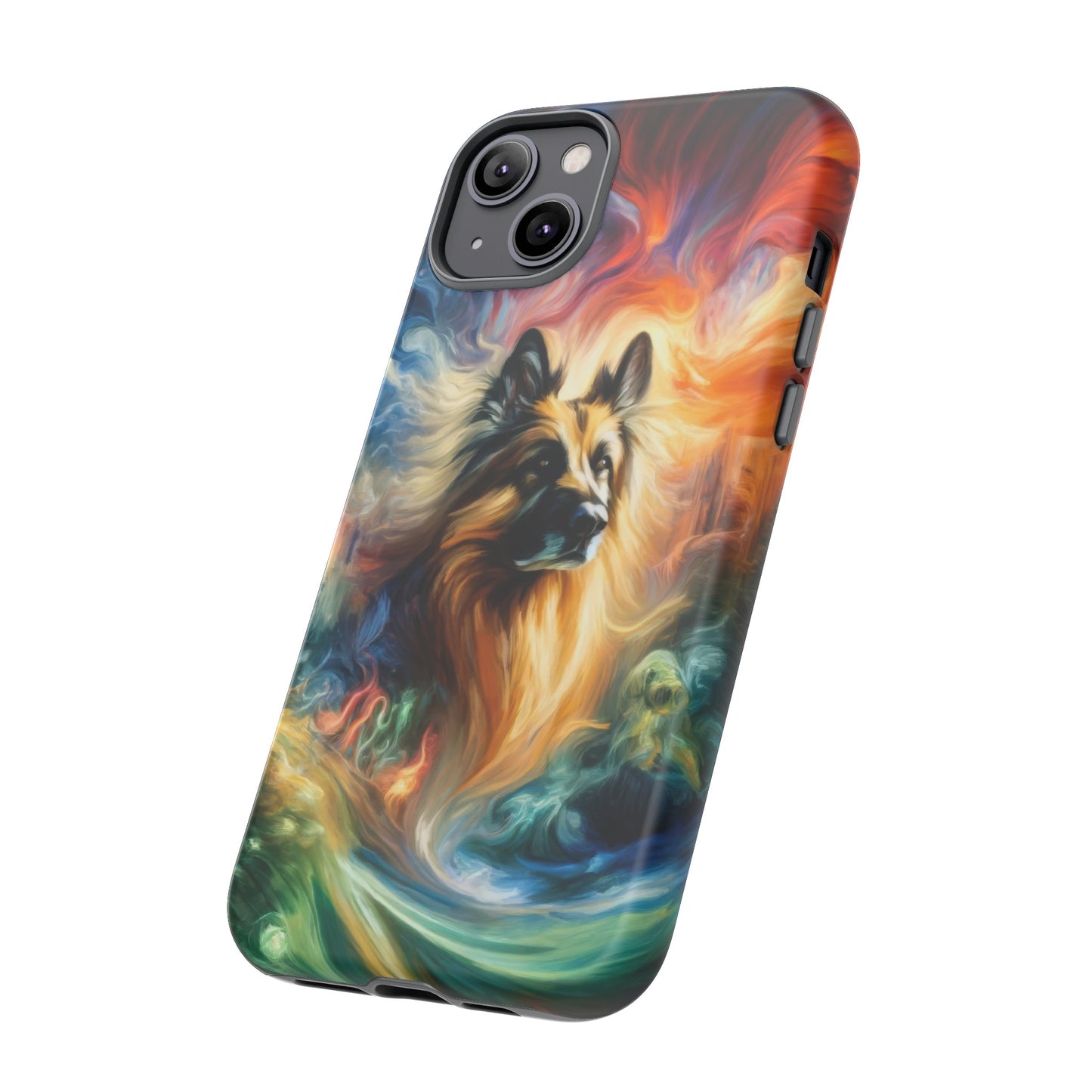 Expressionism and fantasy German Shepherd Phone Case