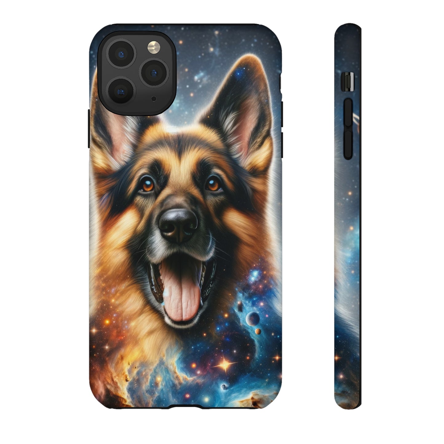 German Shepherd in Space Tough Phone Case