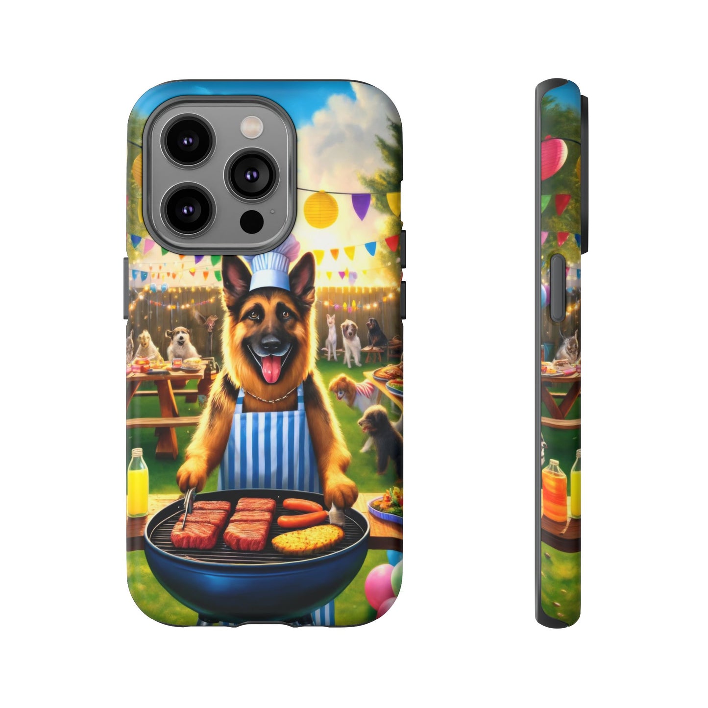 German Shepherd Barbecue Party Phone Case