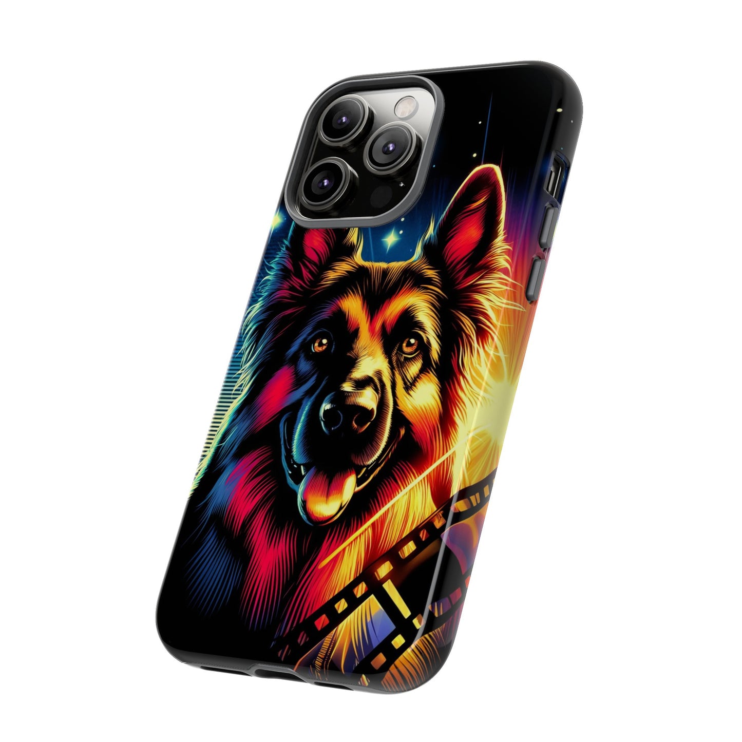 Comic book style German Shepherd Phone Case