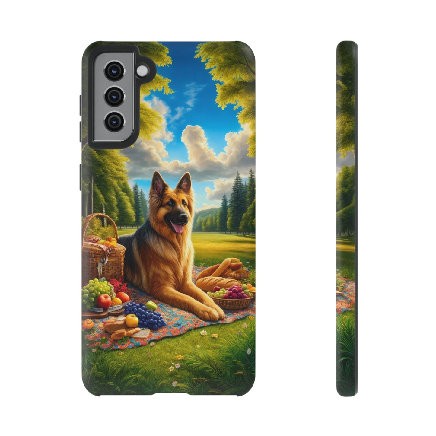 German Shepherd Giving a Speech Phone Case