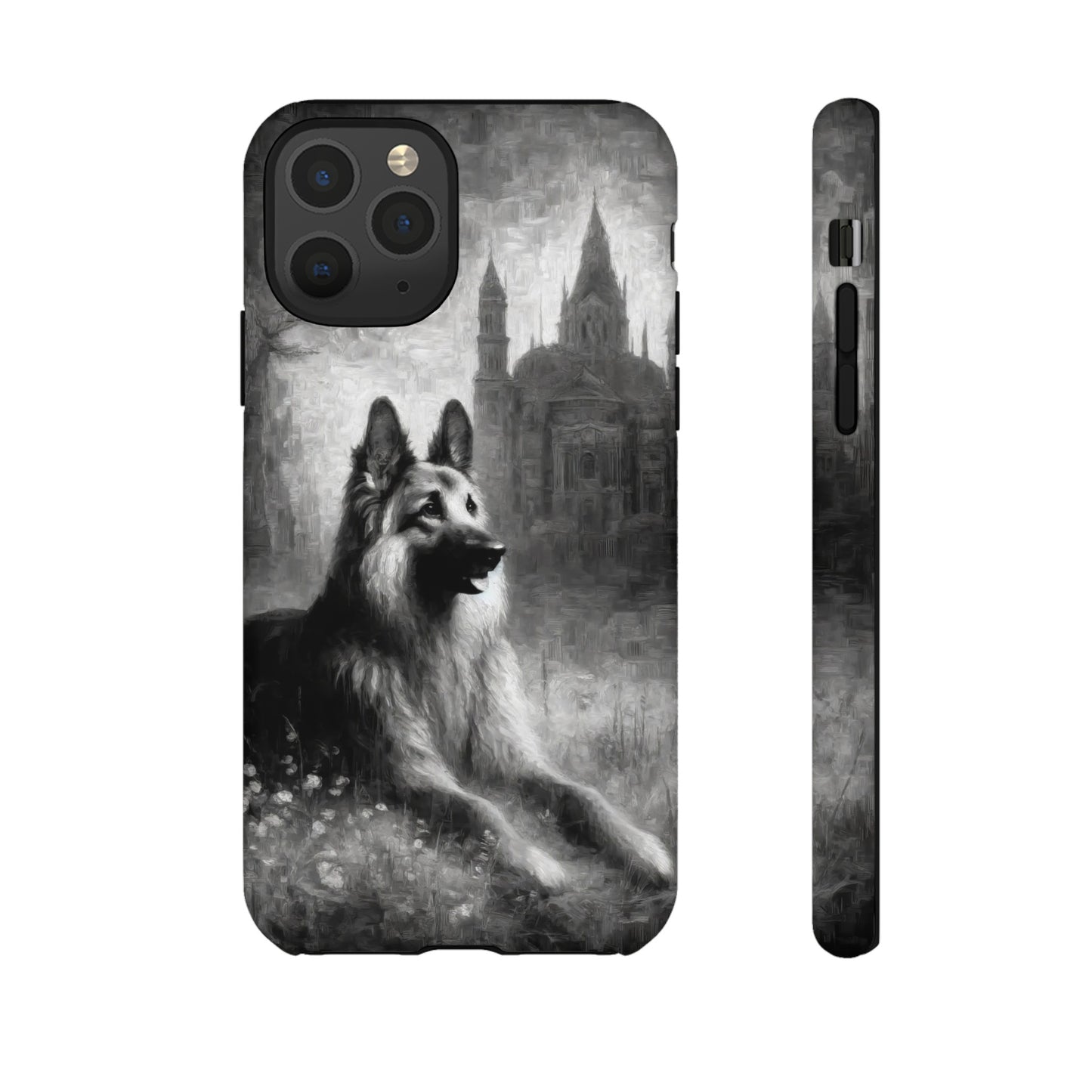 Neo-impressionism German Shepherd Phone Case