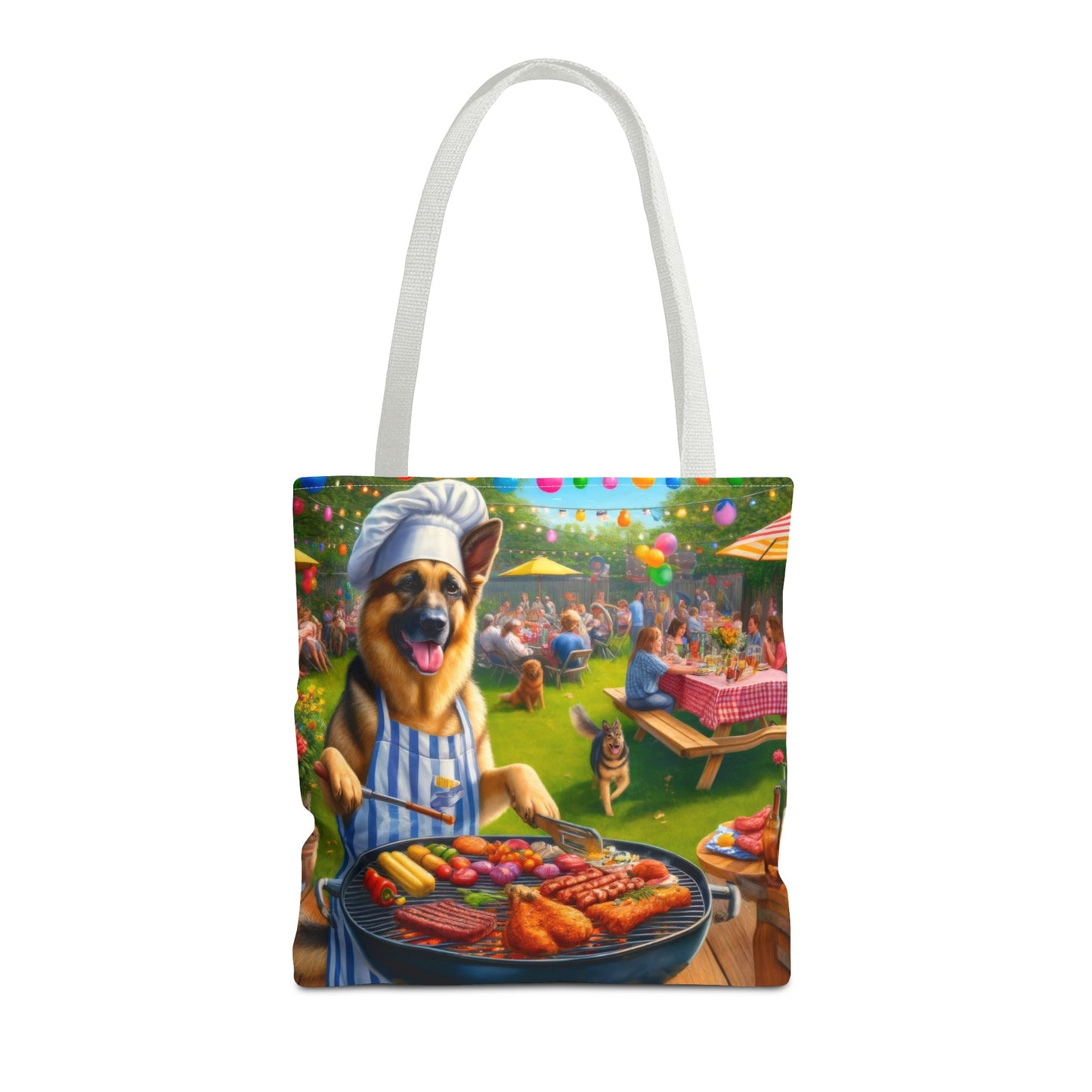 German Shepherd Barbecue Party Tote Bag