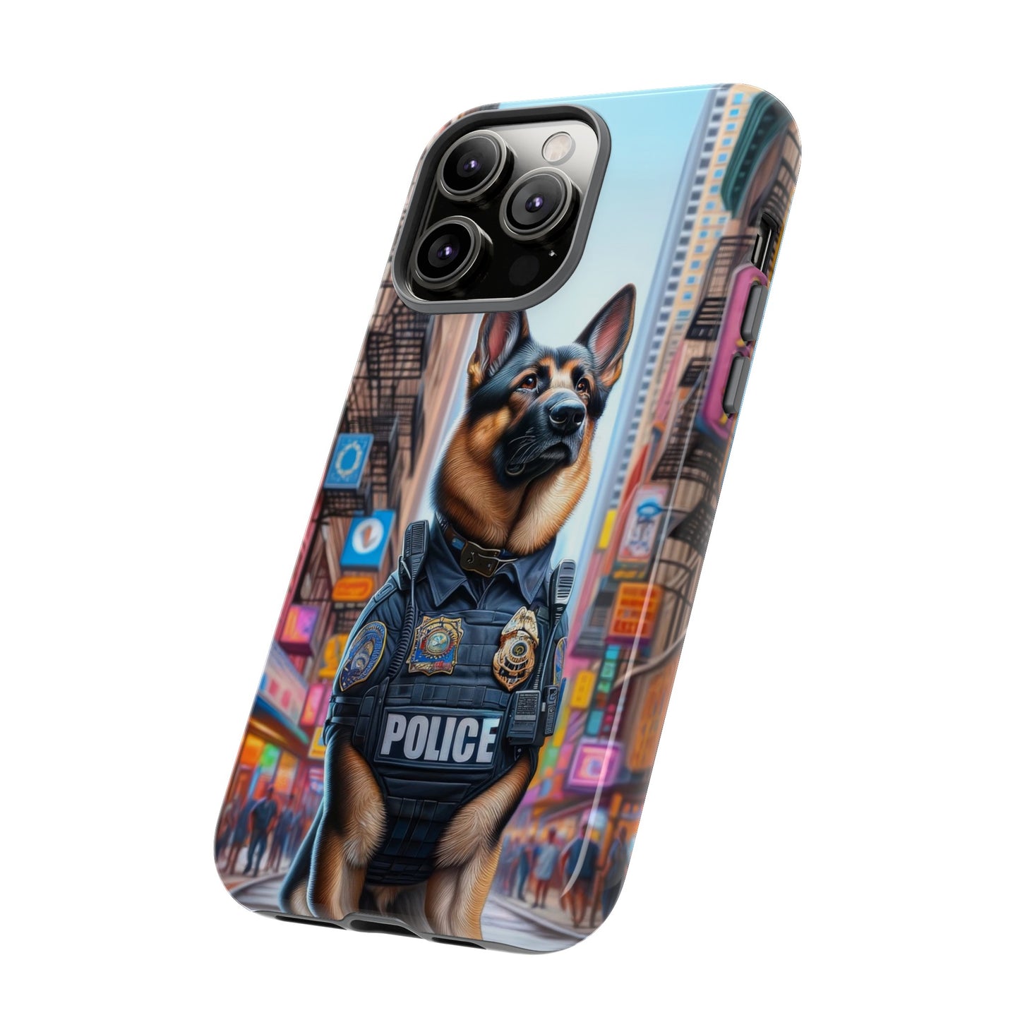 German Shepherd Police Officer Phone Case