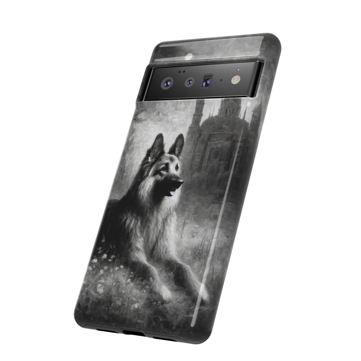 Neo-impressionism German Shepherd Phone Case