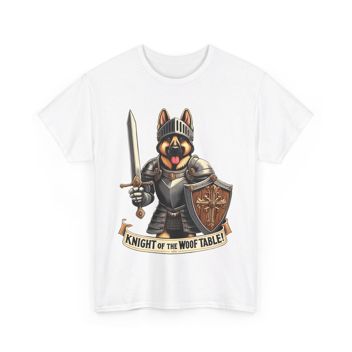 Knight of the Wolf Table T-Shirt (13 colors) (German Shepherd)