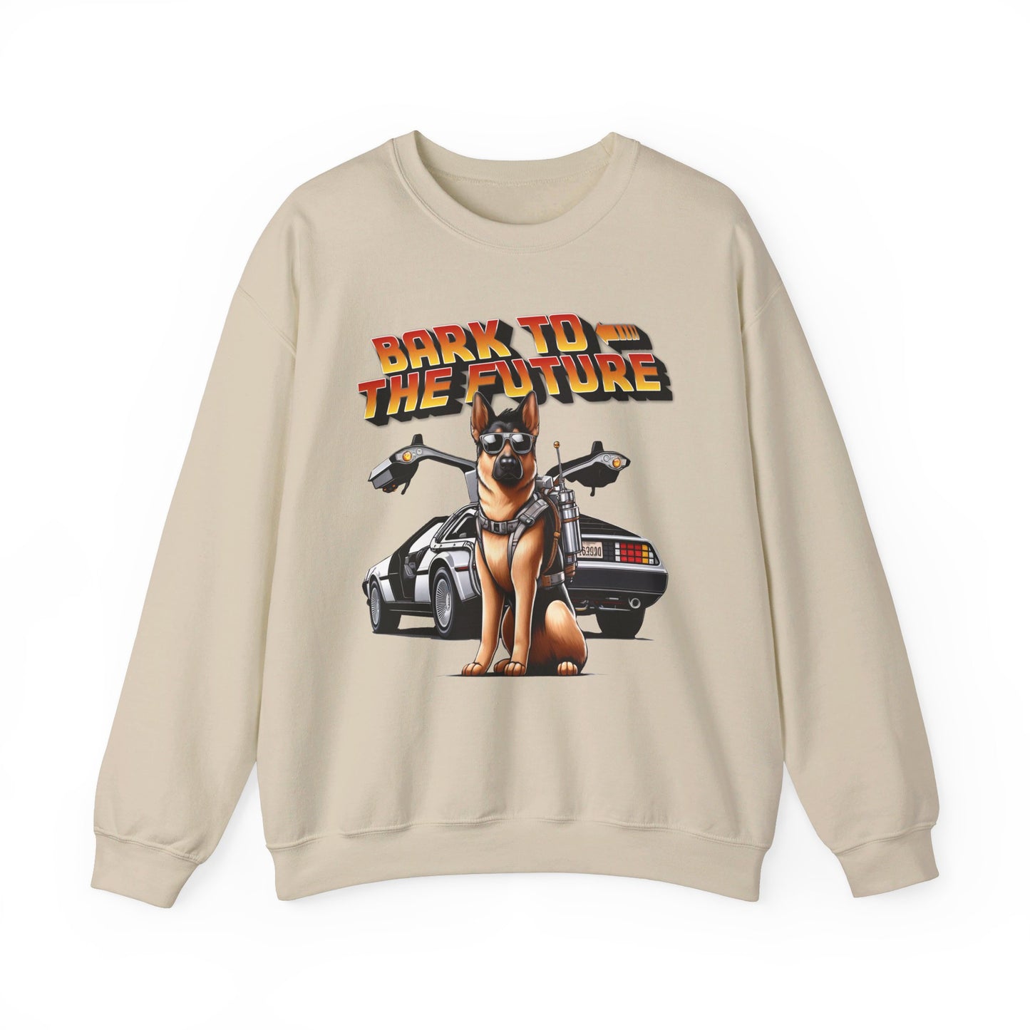 Bark to the Future Sweatshirt (10 colors) (German Shepherd)