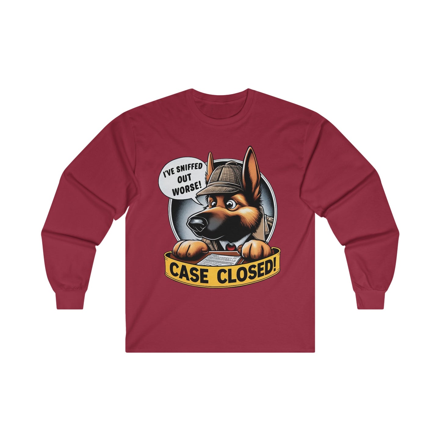 Case Closed Long Sleeve Shirt (20 colors) (German Shepherd)