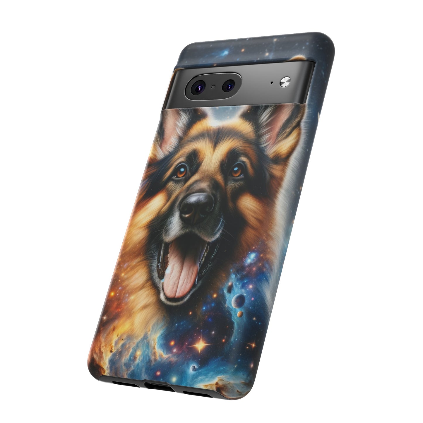 German Shepherd in Space Tough Phone Case