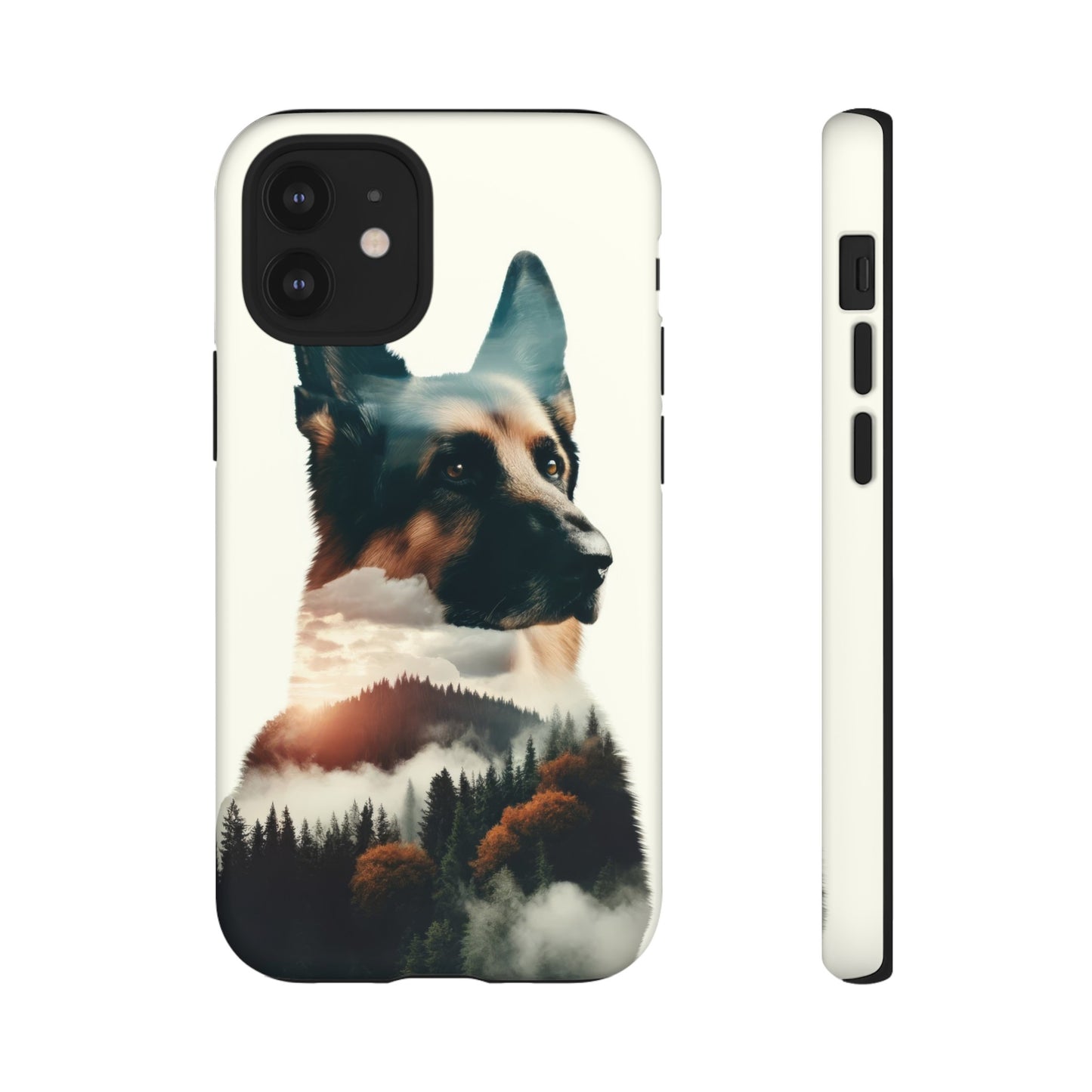 Romanticism and double exposure German Shepherd Phone Case