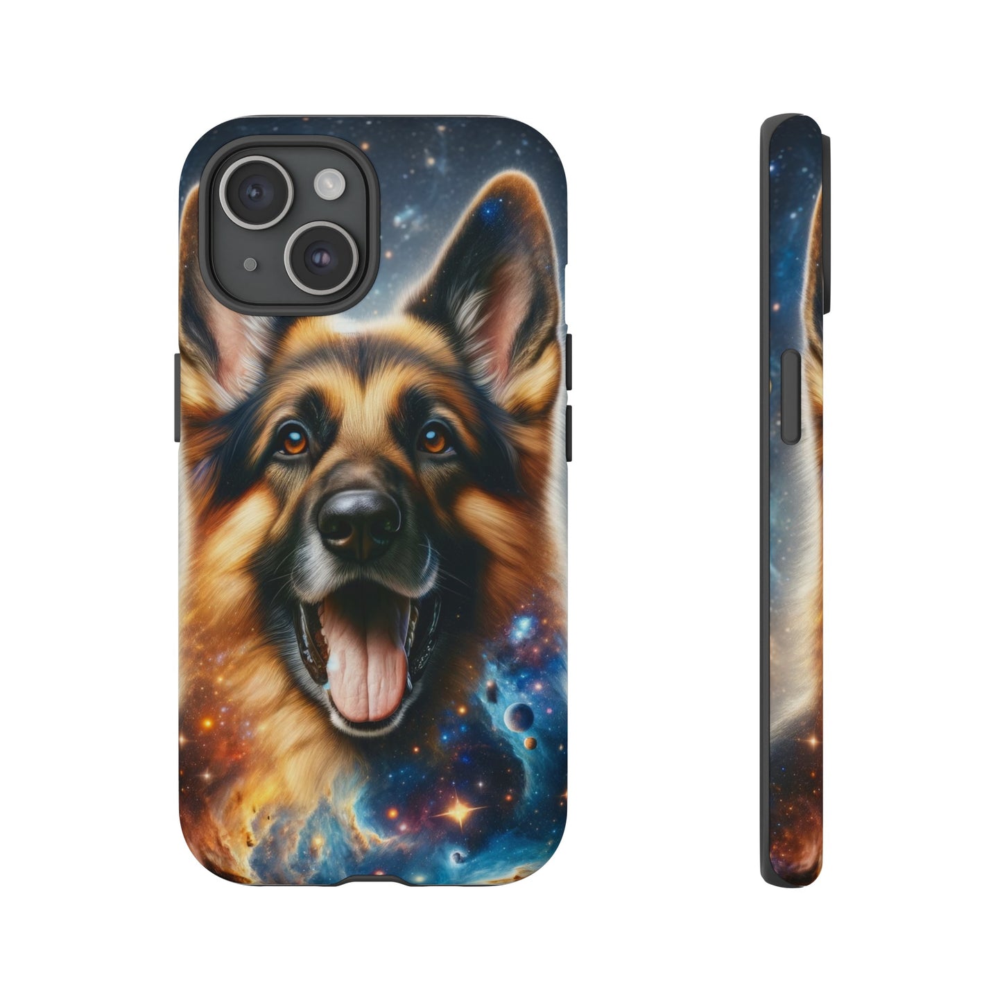 German Shepherd in Space Tough Phone Case