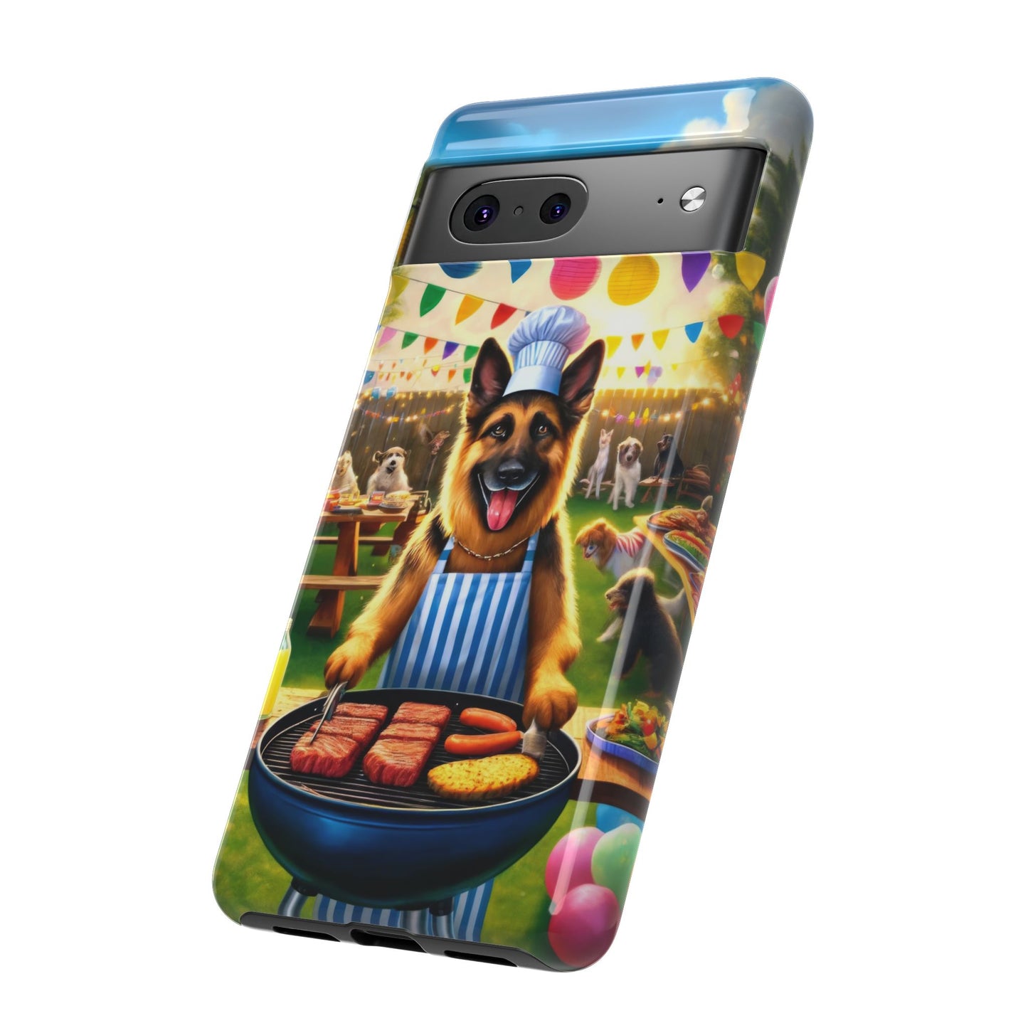 German Shepherd Barbecue Party Phone Case