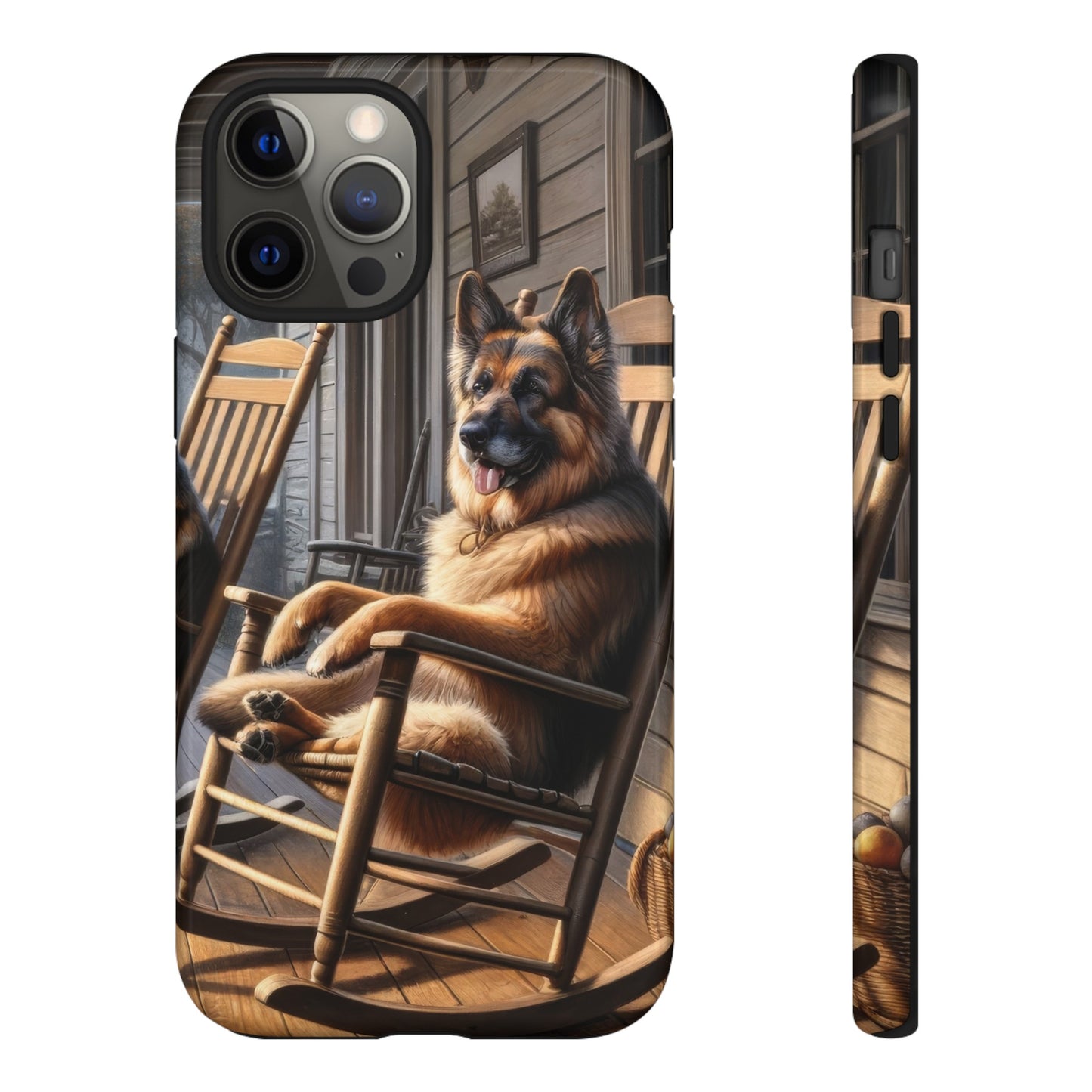 German Shepherd on the Porch Tough Phone Case