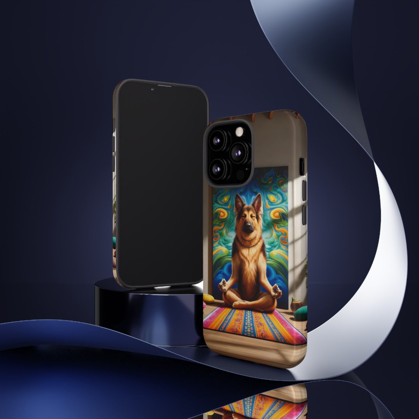 German Shepherd Meditating Phone Case