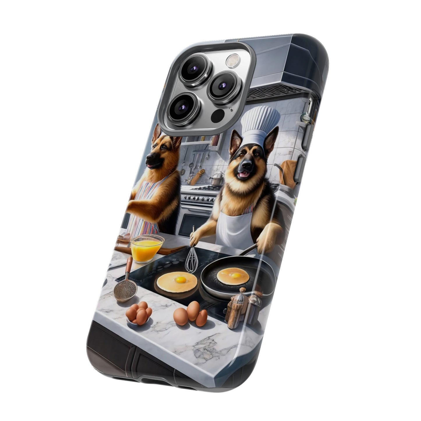 Cooking German Shepherds Tough Phone Case