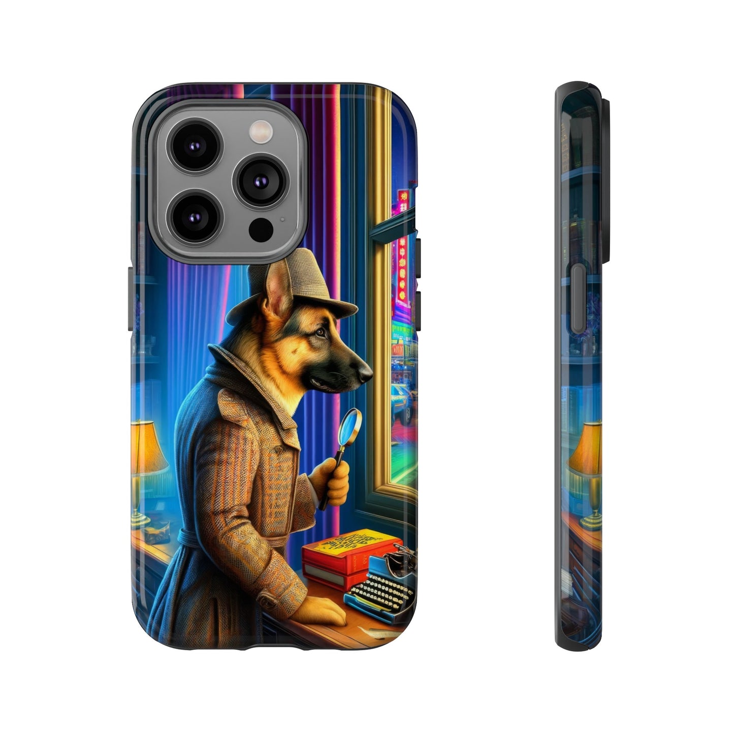 German Shepherd Detective Phone Case