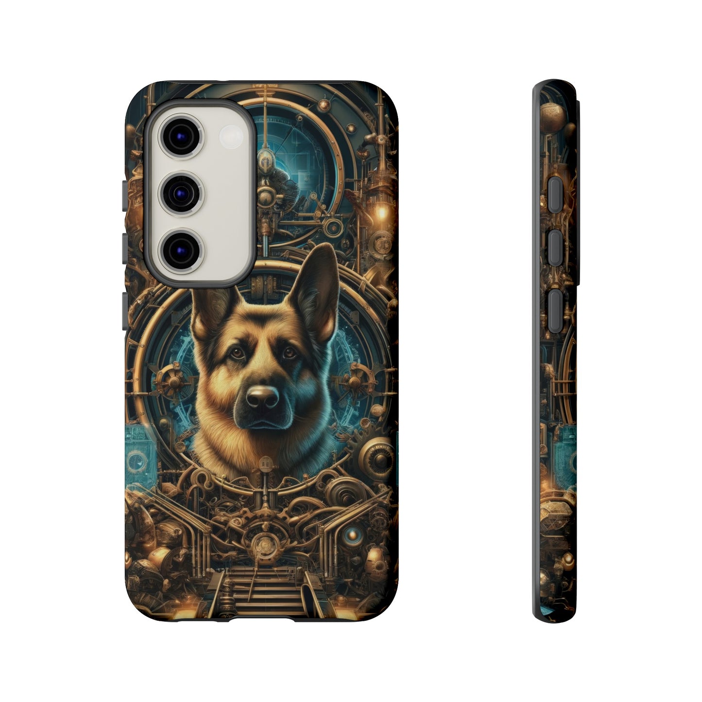 Steampunk Fantasy V2 German Shepherd Phone Case