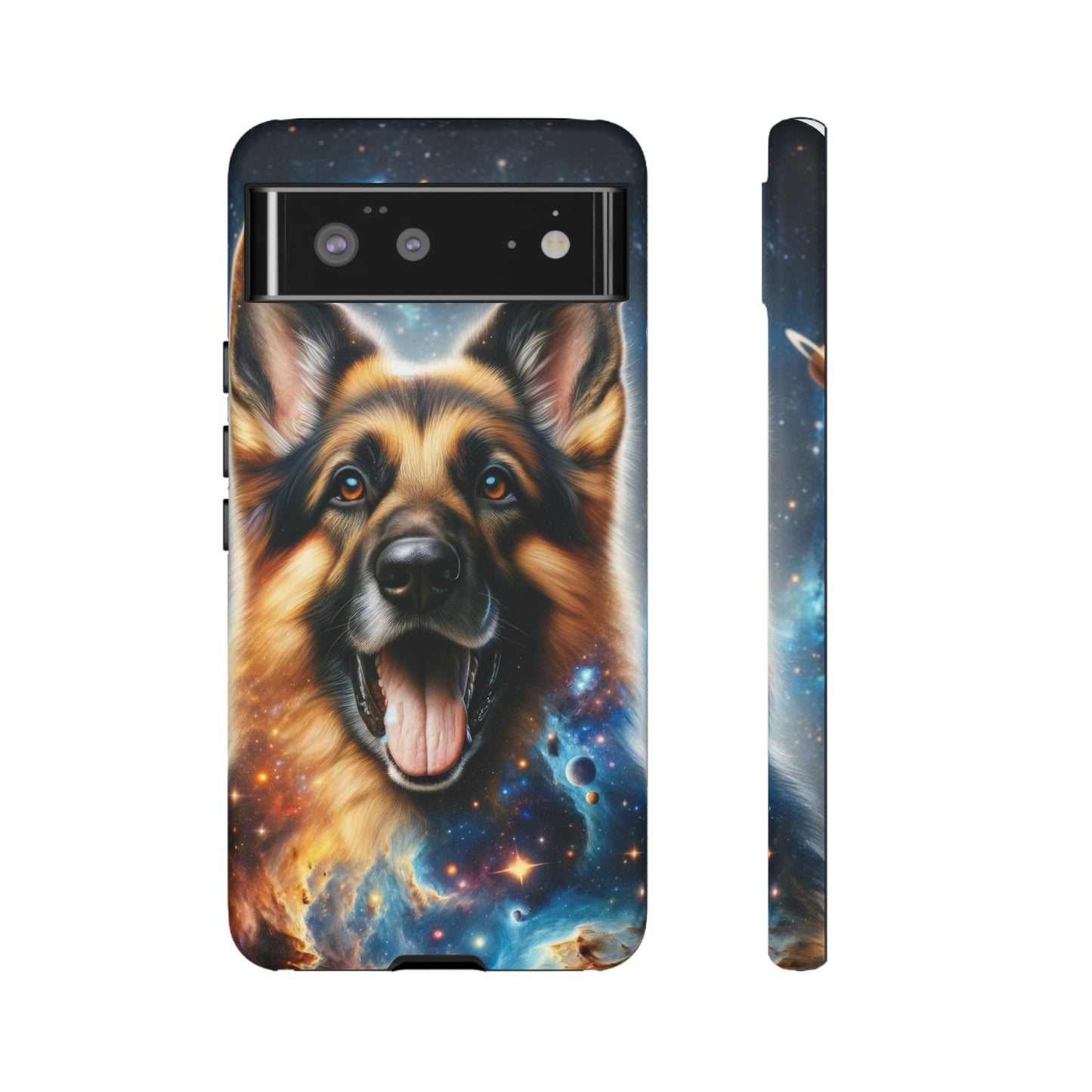 German Shepherd in Space Tough Phone Case