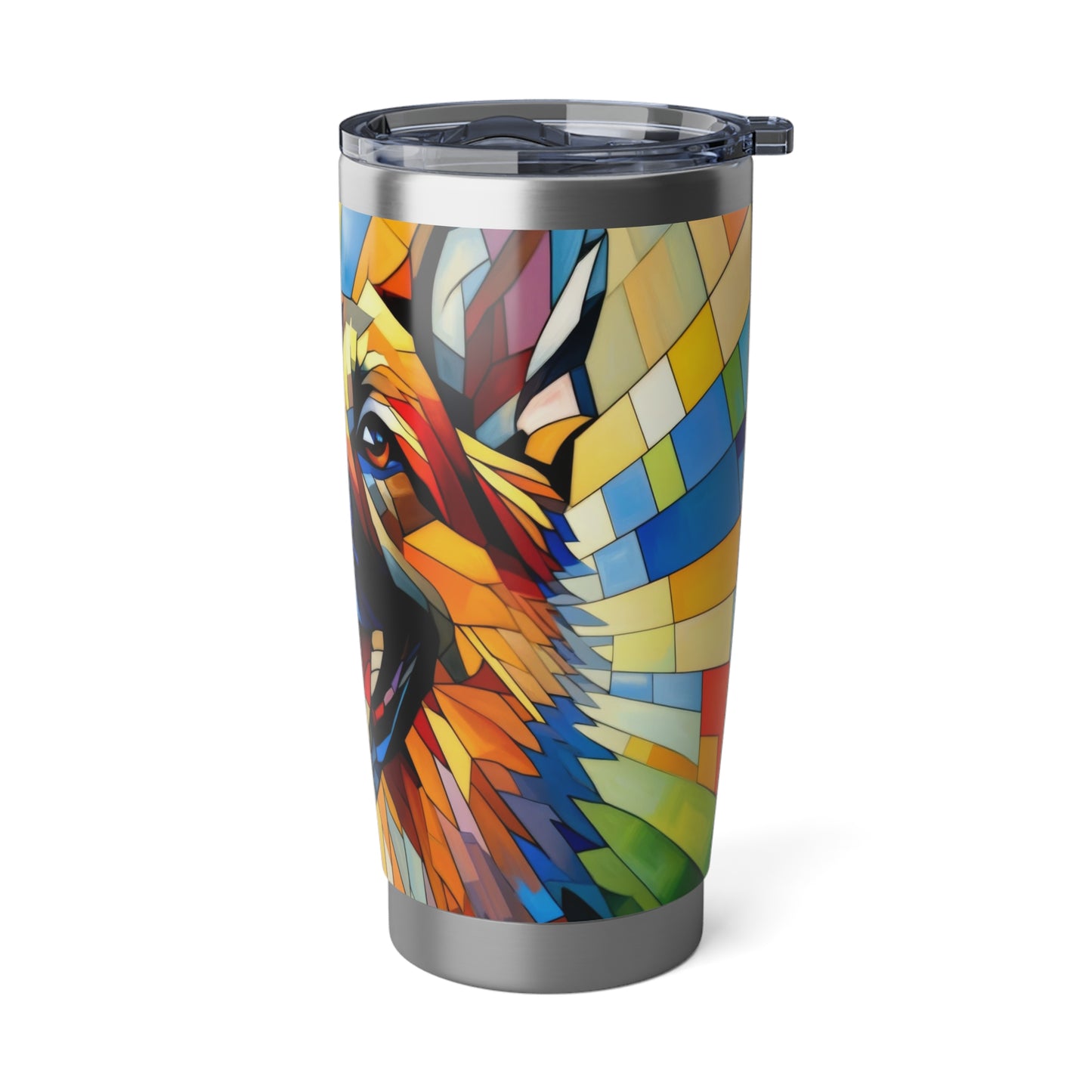 German Shepherd in Cubism 20oz Tumbler