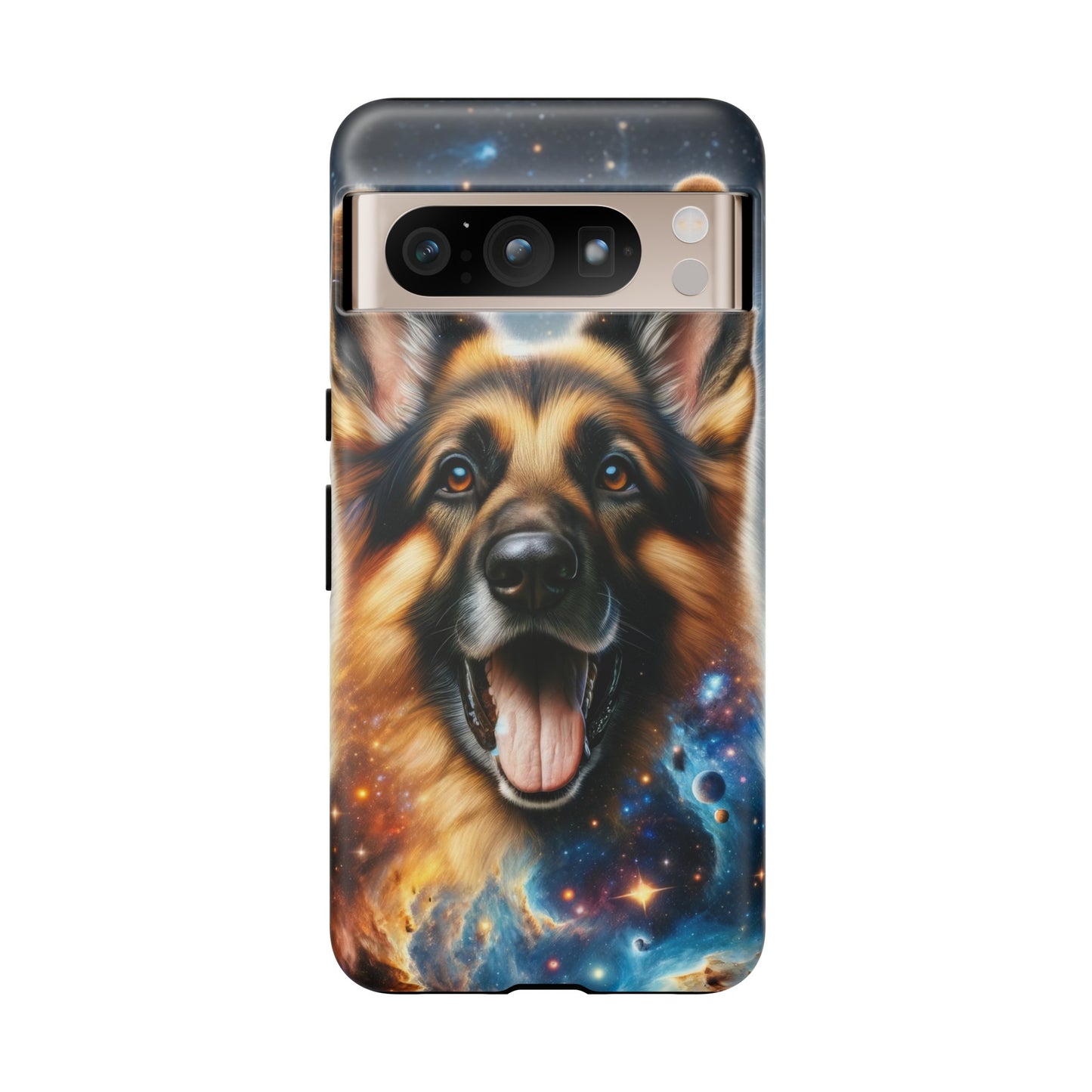 German Shepherd in Space Tough Phone Case