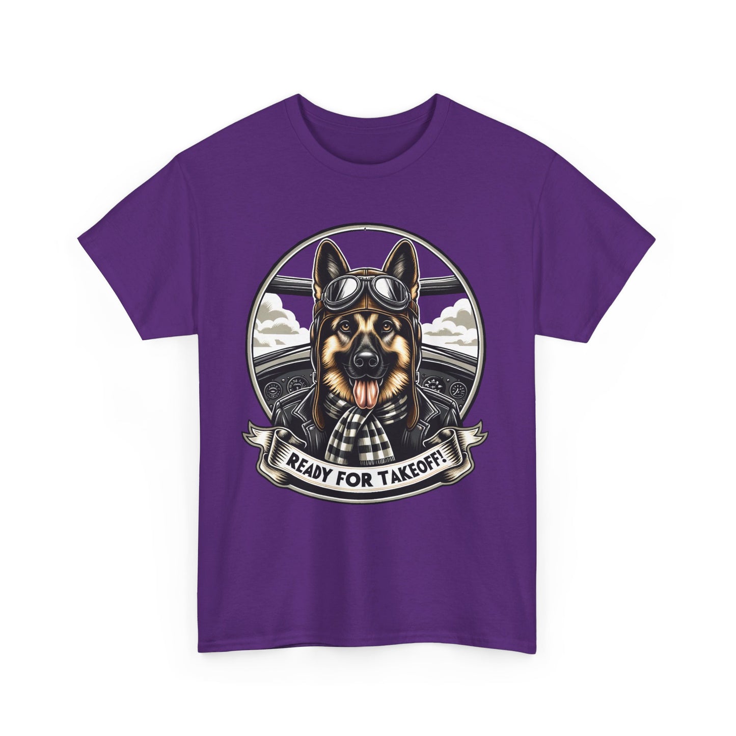 Ready for Takeoff! T-Shirt (13 colors) (German Shepherd)