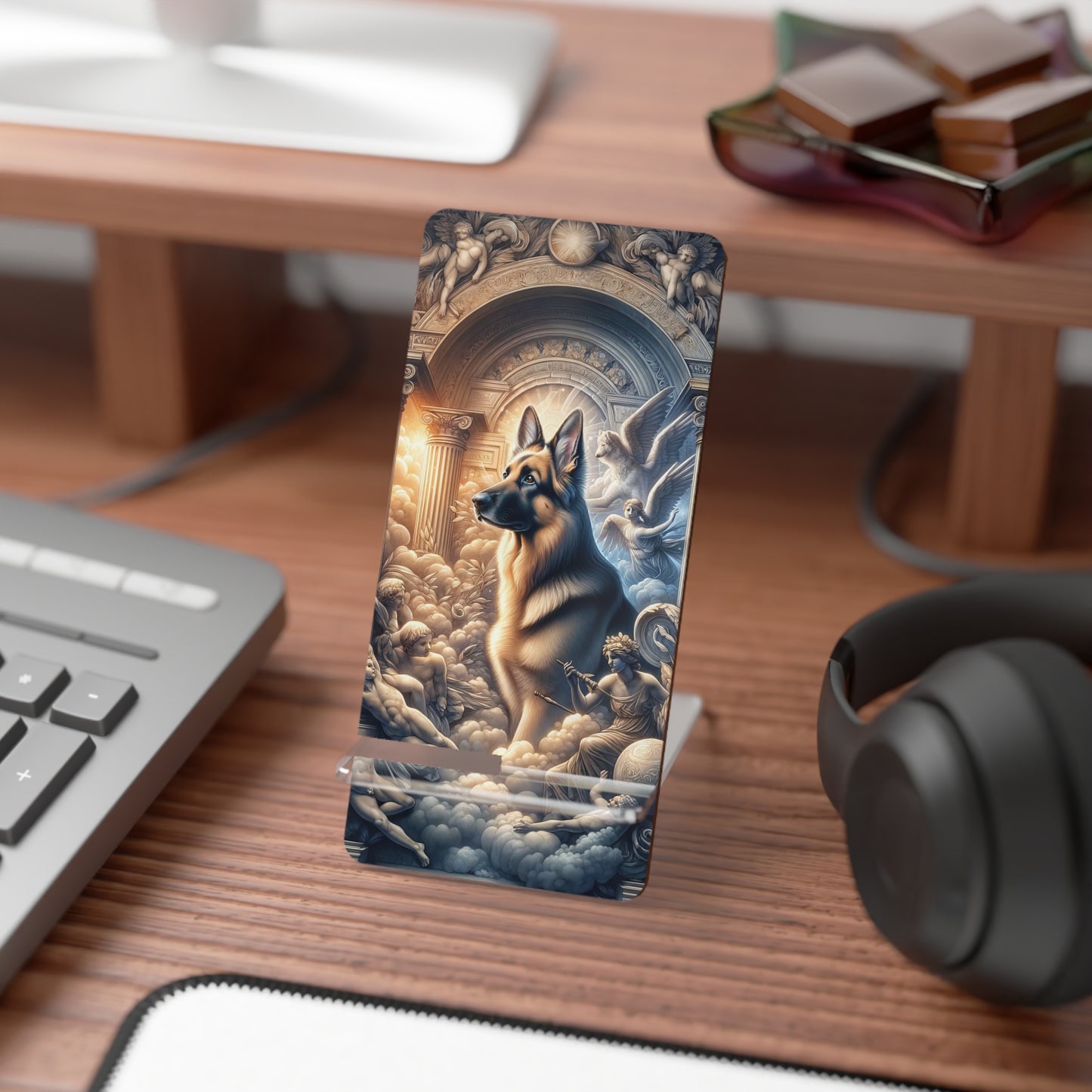 Neo-classicism and dreamy fantasy German Shepherd Smartphone Stand