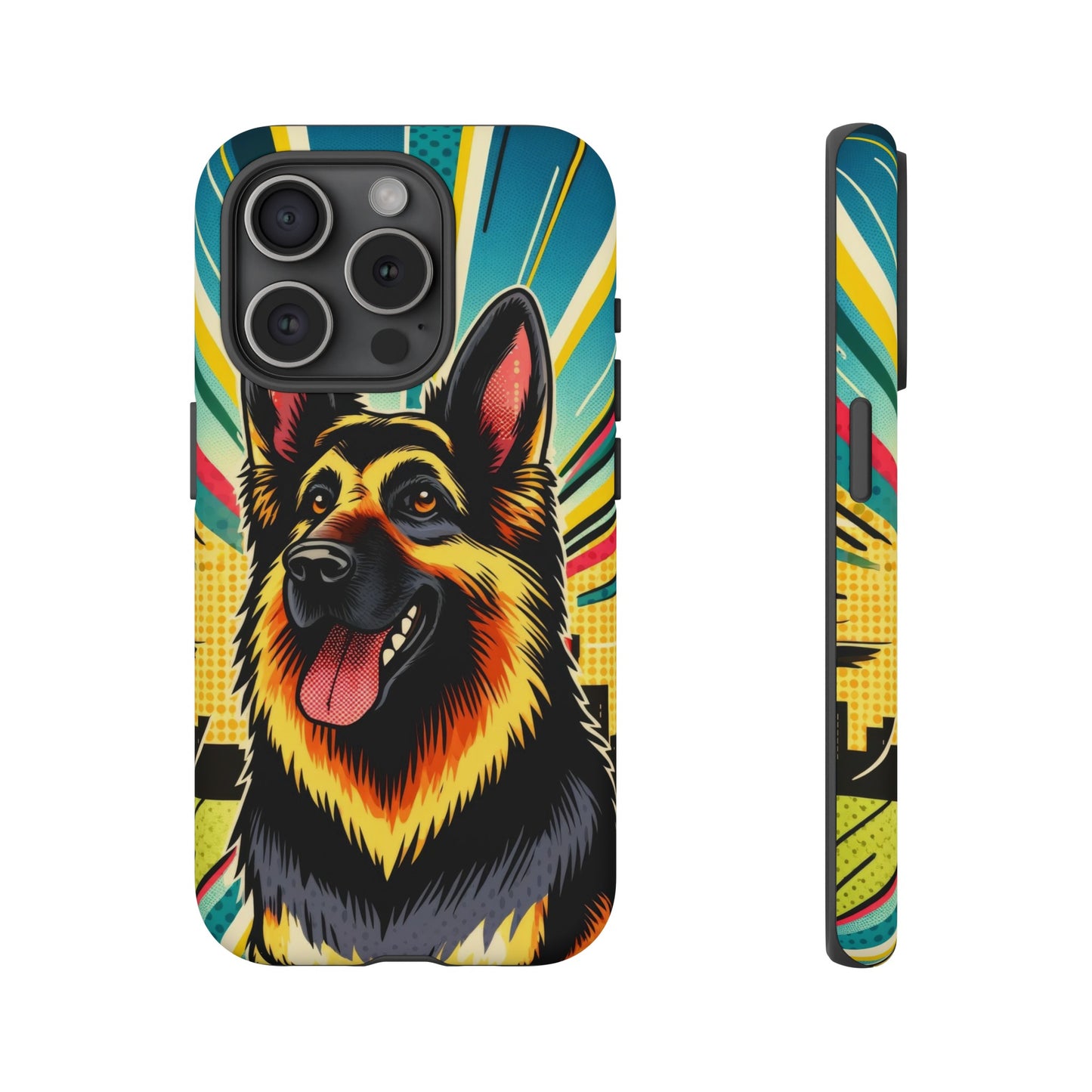 Comic style German Shepherd Phone Case