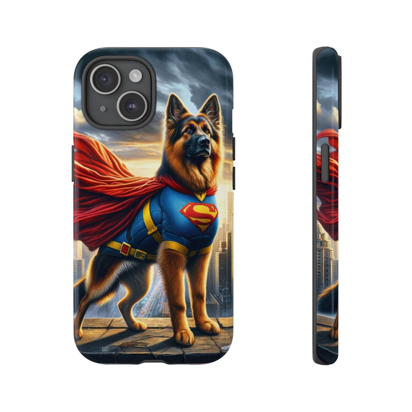 German Shepherd Superhero Phone Case