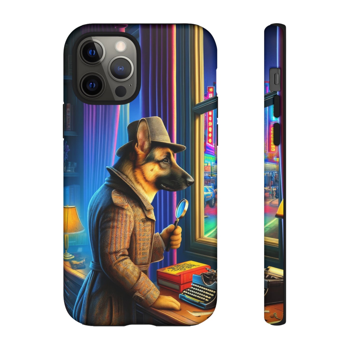 German Shepherd Detective Phone Case